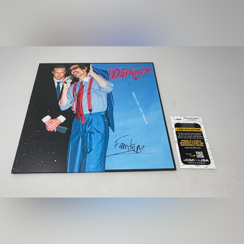 The Darkness signed Dreams on Toast Album JSA COA